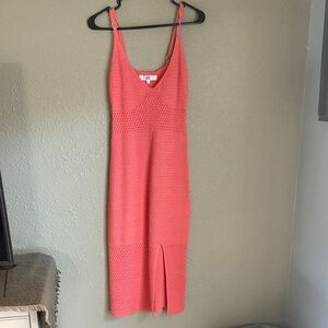Steve Madden Coral Knit Midi Dress